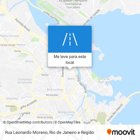 Rua Leonardo Moreno mapa