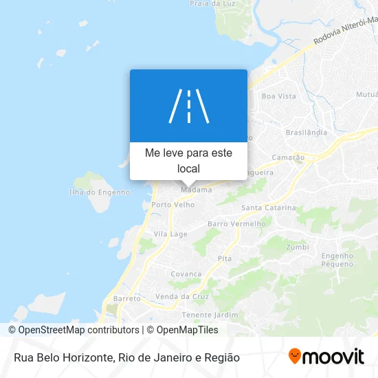 Rua Belo Horizonte mapa