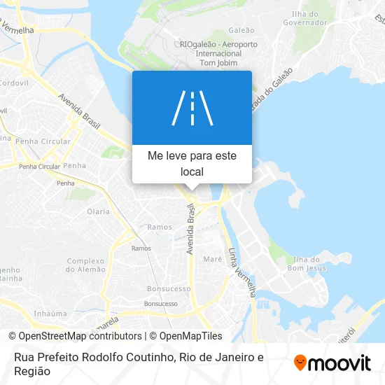 Rua Prefeito Rodolfo Coutinho mapa