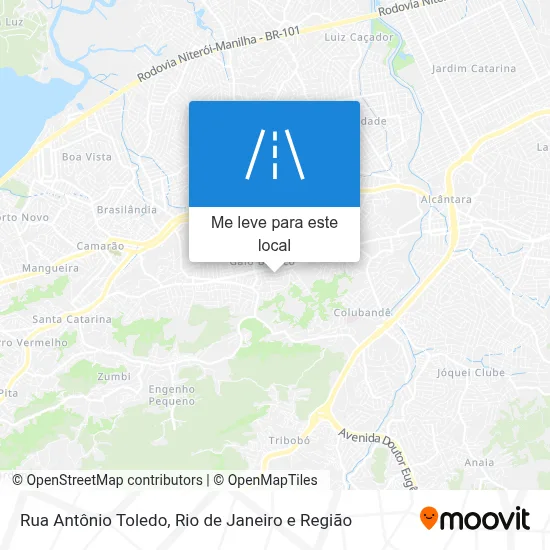 Rua Antônio Toledo mapa