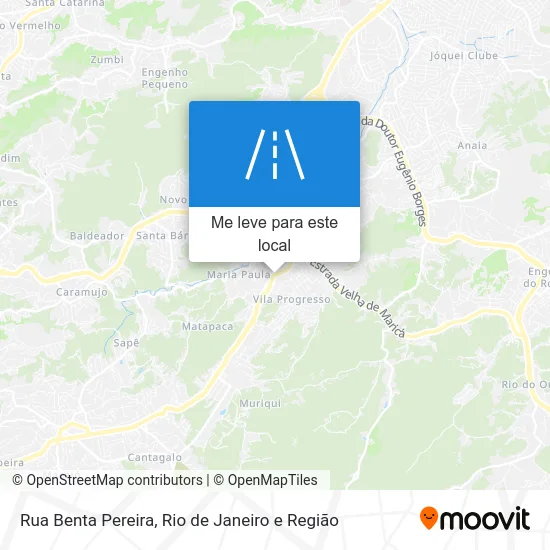 Rua Benta Pereira mapa