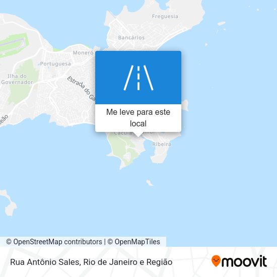 Rua Antônio Sales mapa