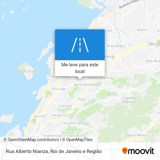 Rua Alberto Nianza mapa