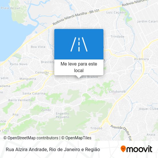 Rua Alzira Andrade mapa