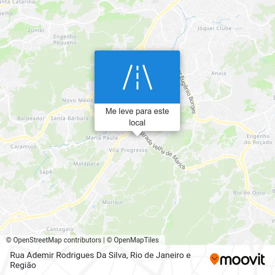 Rua Ademir Rodrigues Da Silva mapa