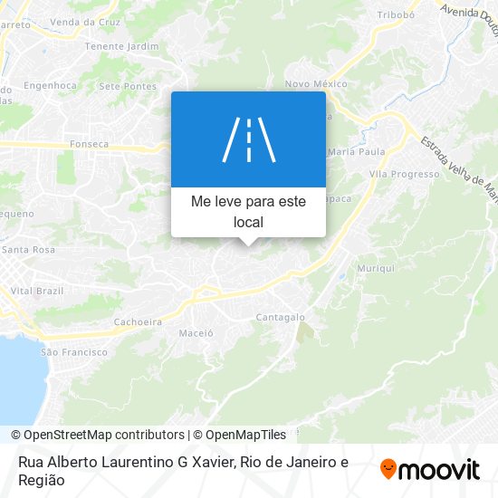 Rua Alberto Laurentino G Xavier mapa