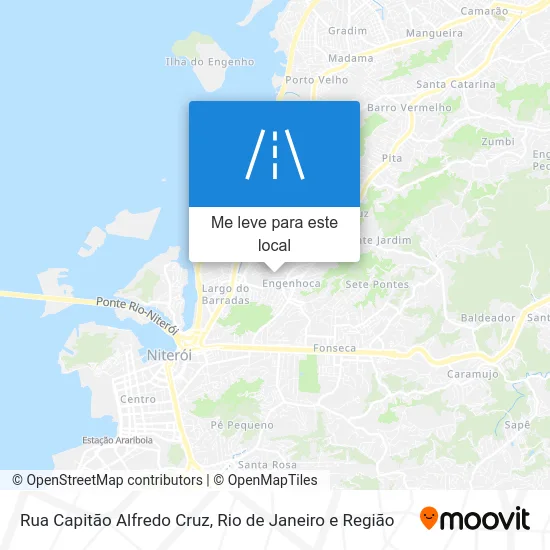 Rua Capitão Alfredo Cruz mapa