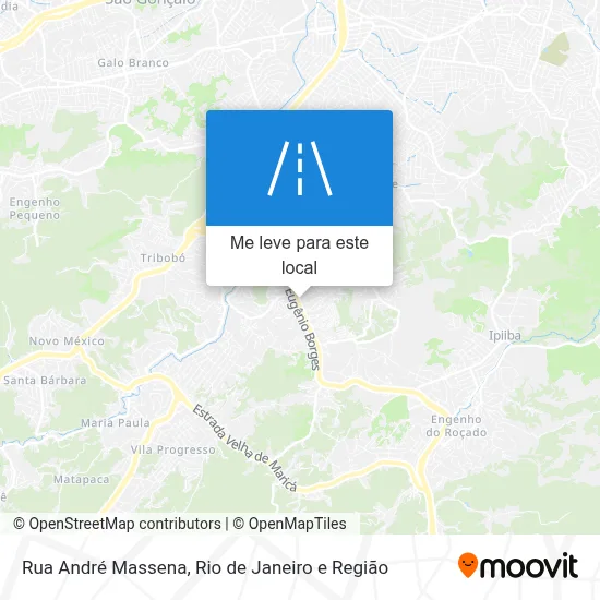 Rua André Massena mapa