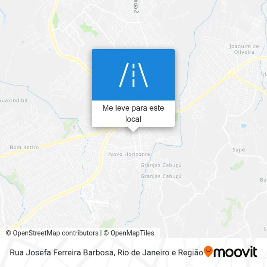 Rua Josefa Ferreira Barbosa mapa