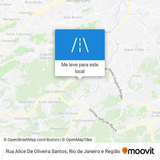 Rua Alice De Oliveira Santos mapa