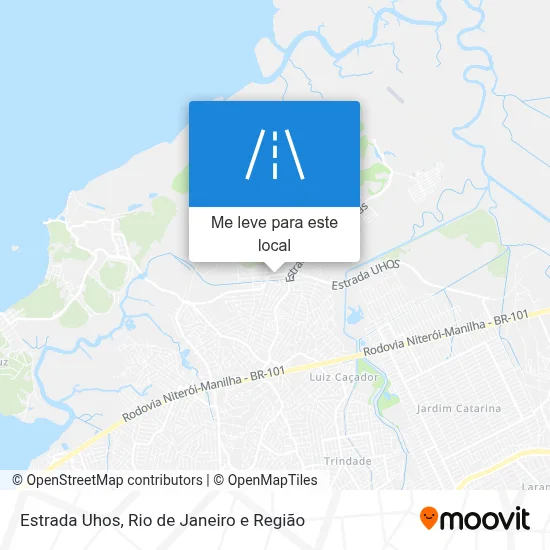 Estrada Uhos mapa