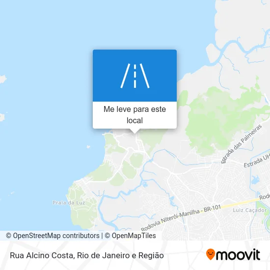 Rua Alcino Costa mapa