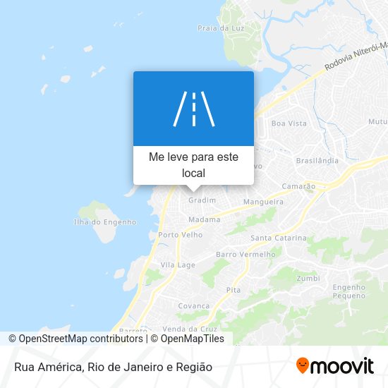 Rua América mapa