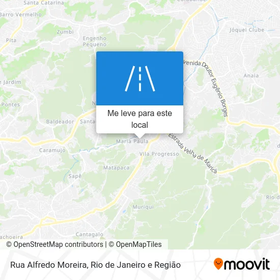Rua Alfredo Moreira mapa