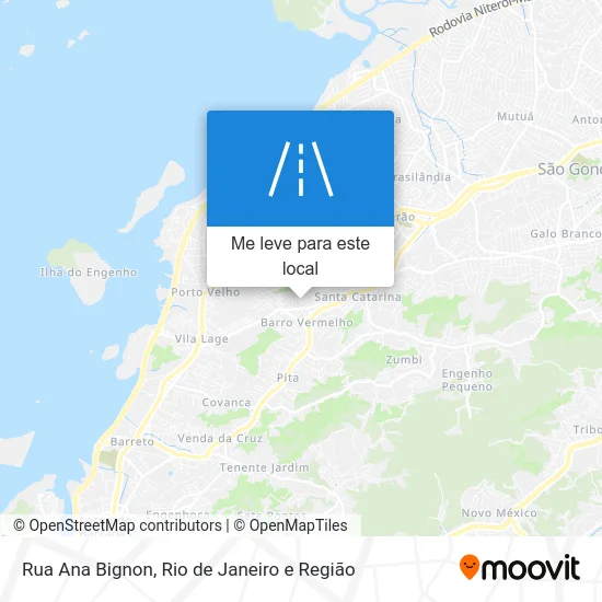 Rua Ana Bignon mapa