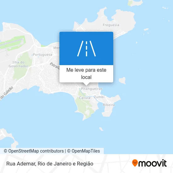 Rua Ademar mapa