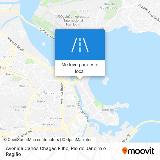 Avenida Carlos Chagas Filho mapa