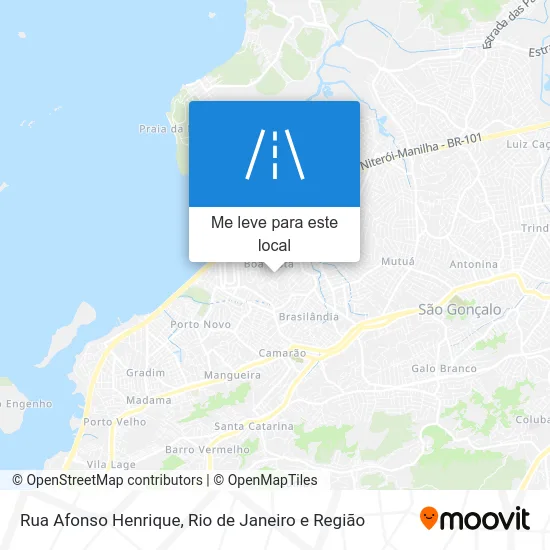Rua Afonso Henrique mapa