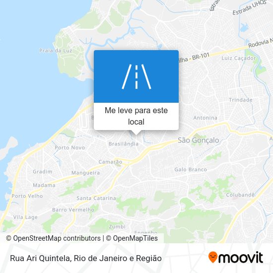 Rua Ari Quintela mapa
