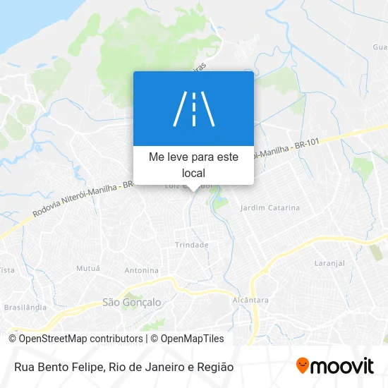 Rua Bento Felipe mapa