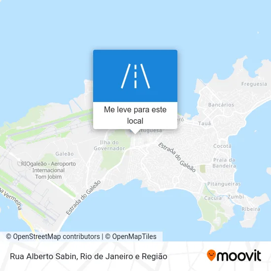 Rua Alberto Sabin mapa