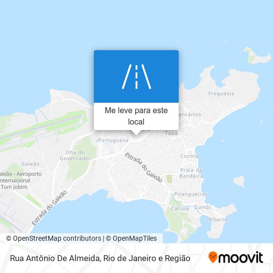 Rua Antônio De Almeida mapa