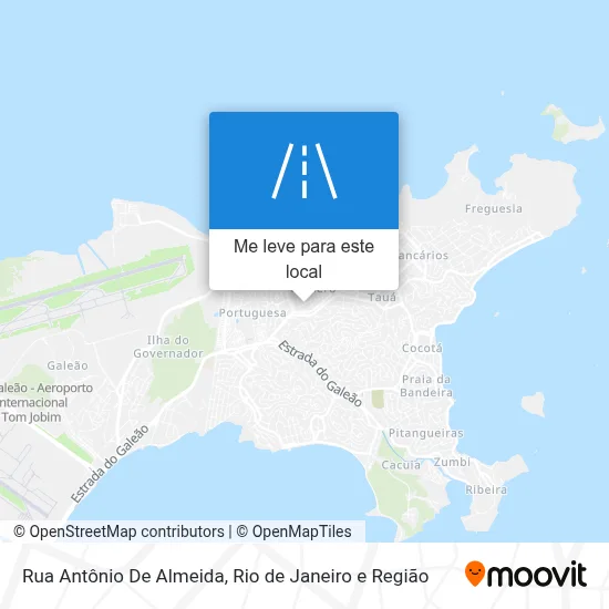 Rua Antônio De Almeida mapa