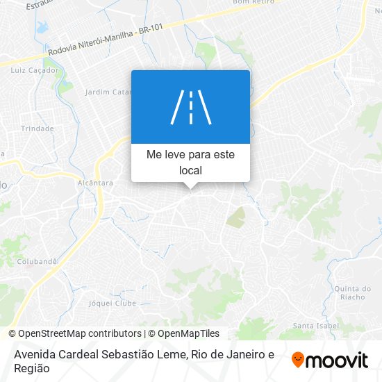 Avenida Cardeal Sebastião Leme mapa