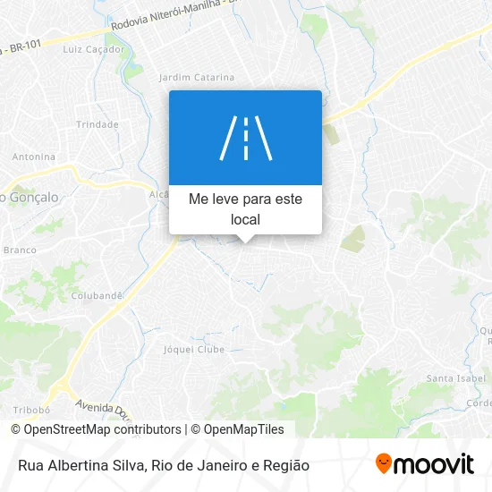 Rua Albertina Silva mapa