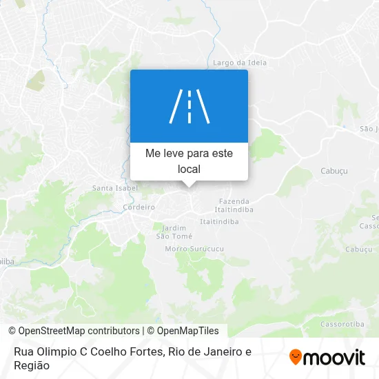 Rua Olimpio C Coelho Fortes mapa