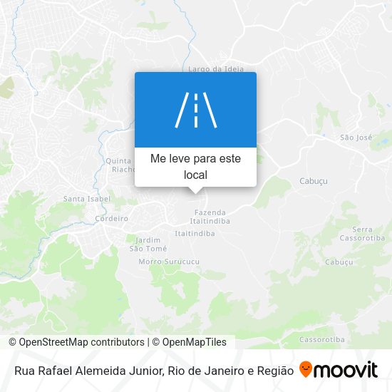 Rua Rafael Alemeida Junior mapa