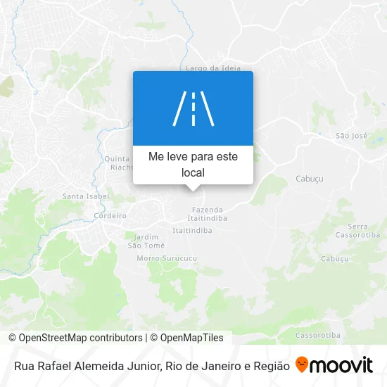 Rua Rafael Alemeida Junior mapa