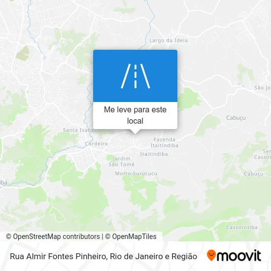 Rua Almir Fontes Pinheiro mapa