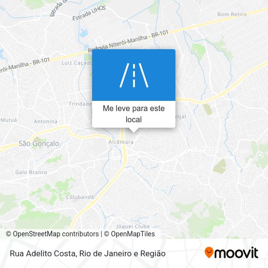 Rua Adelito Costa mapa