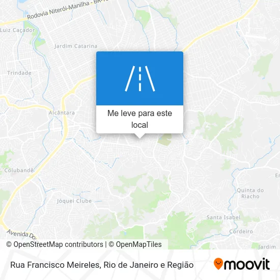 Rua Francisco Meireles mapa
