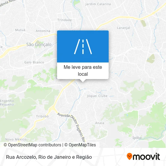 Rua Arcozelo mapa