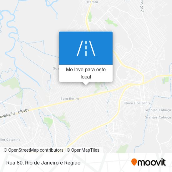 Rua 80 mapa