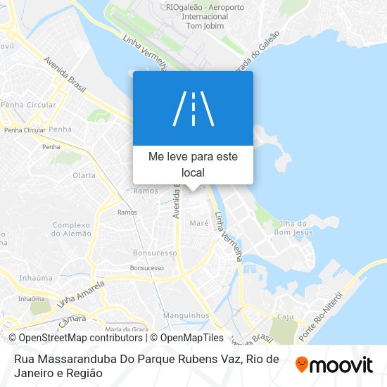 Rua Massaranduba Do Parque Rubens Vaz mapa