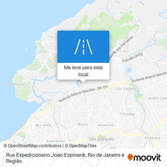 Rua Expedicionario Joao Espinardi mapa