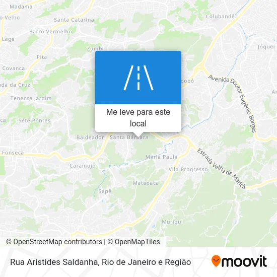 Rua Aristides Saldanha mapa