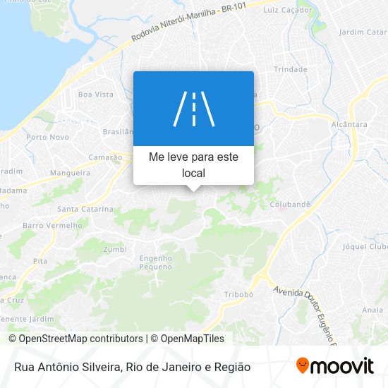 Rua Antônio Silveira mapa