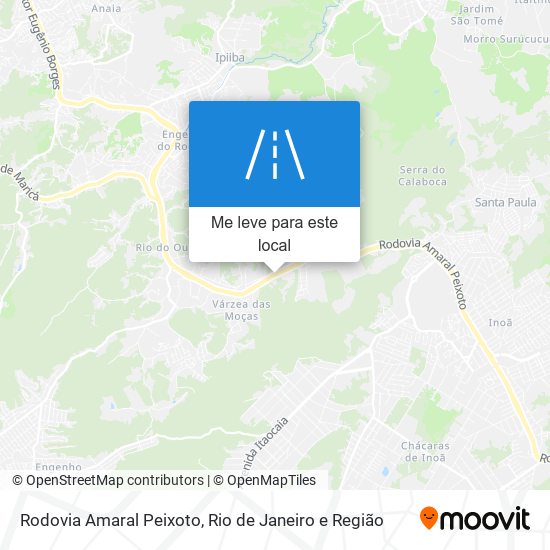 Rodovia Amaral Peixoto mapa