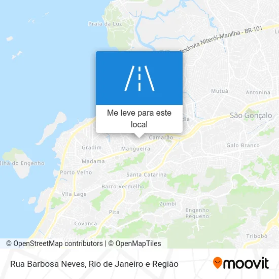 Rua Barbosa Neves mapa