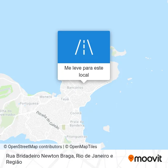 Rua Bridadeiro Newton Braga mapa