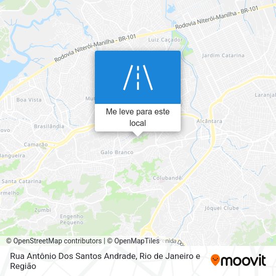 Rua Antônio Dos Santos Andrade mapa