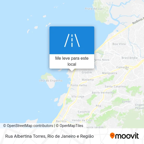 Rua Albertina Torres mapa