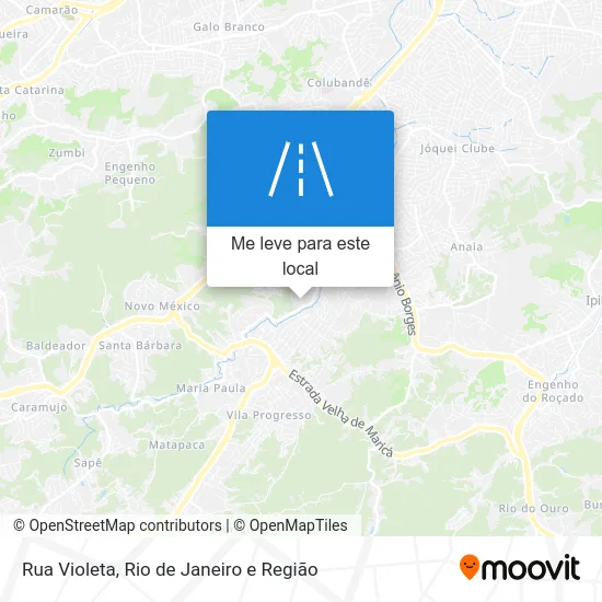 Rua Violeta mapa