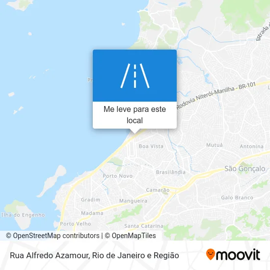Rua Alfredo Azamour mapa