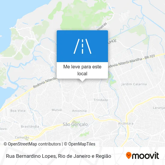 Rua Bernardino Lopes mapa