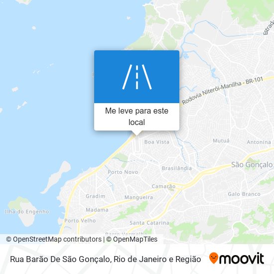 Rua Barão De São Gonçalo mapa